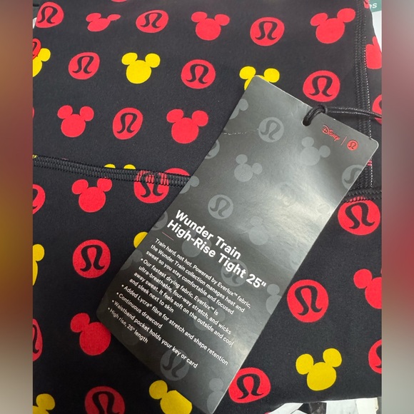 Disney X Lululemon Wunder Train High-Rise 25” length leggings nwt - Picture 8 of 10